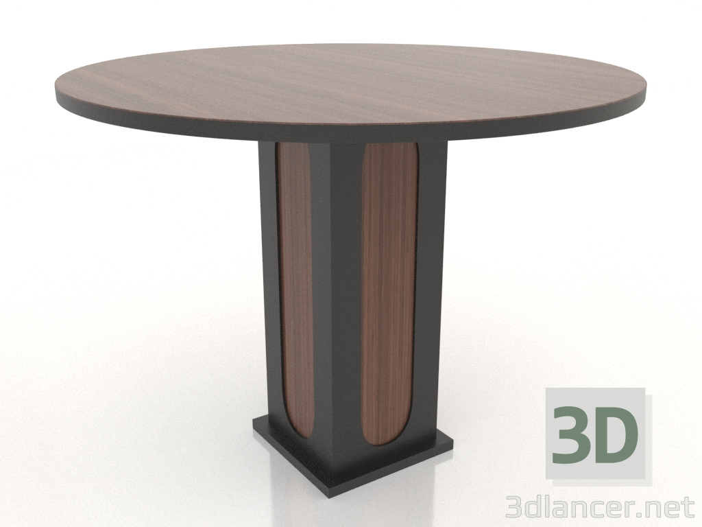 modèle 3D Table à manger RONDE Ø 1000 mm (frêne noyer) - preview