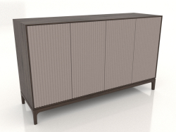 Mobile TV FARGO con frontali fresati 1600x500x950 mm (platino, rovere scuro, opzione 4)