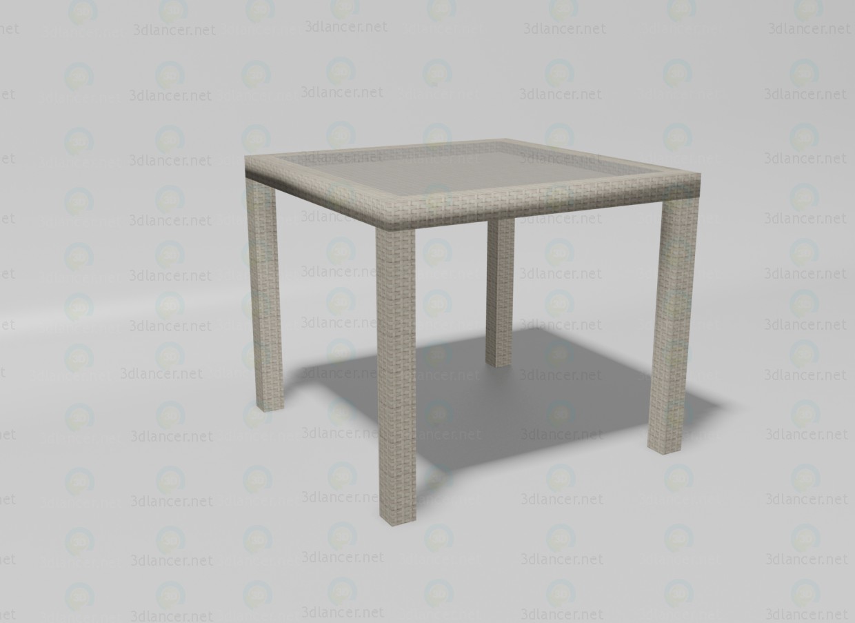 modèle 3D Table d’été - preview