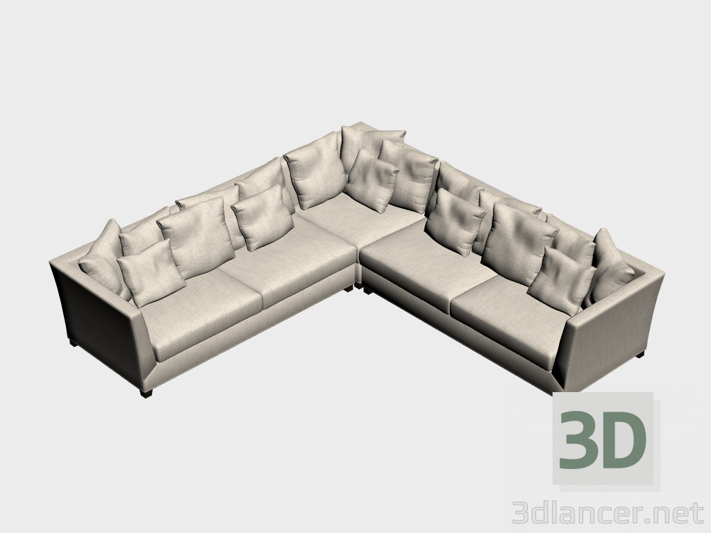 3D modeli Koltuk Zafer (köşesi, 311h307) - önizleme