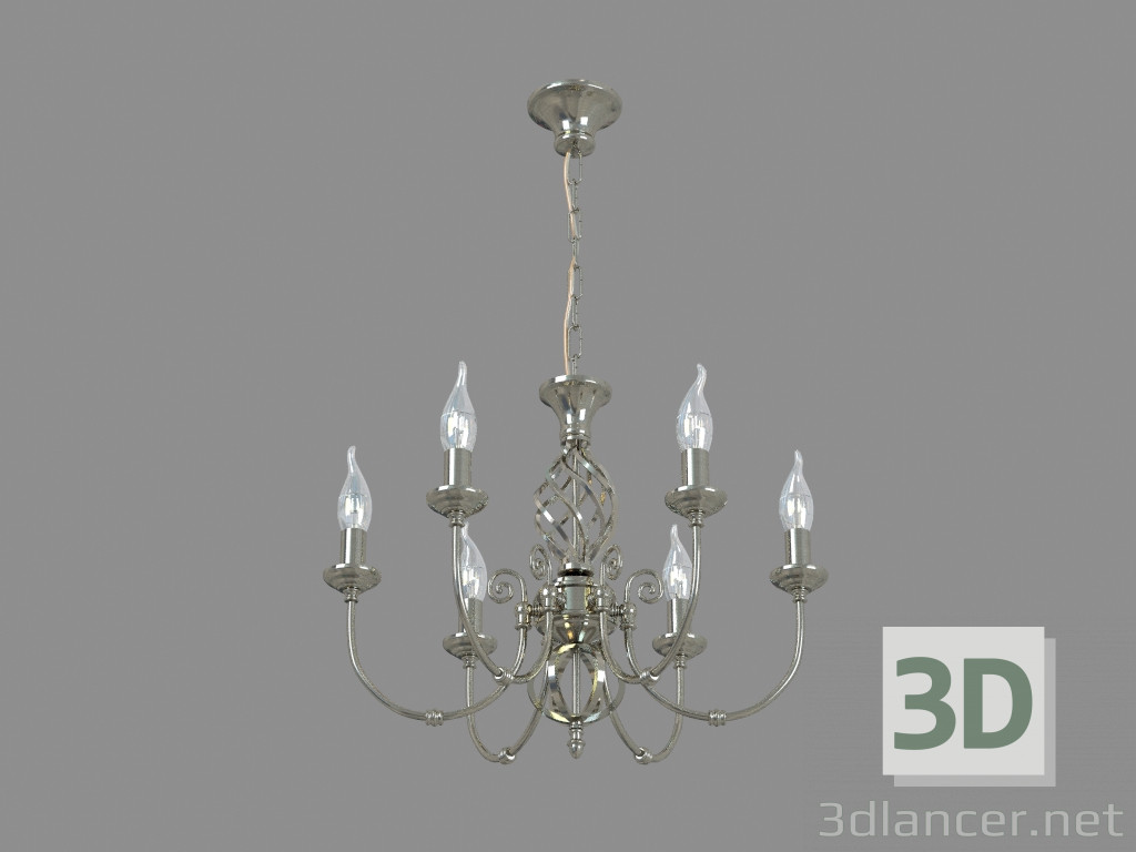 3d model Chandelier A8392LM-6AB - preview