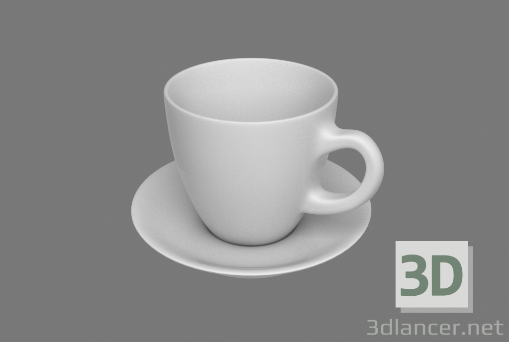 modèle 3D tasse - preview