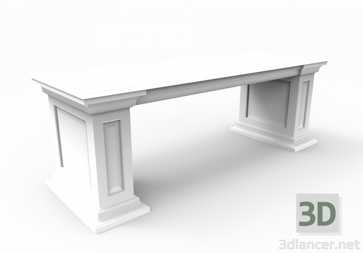 modèle 3D bureau - preview