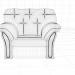 Silla "Roosevelt" 3D modelo Compro - render