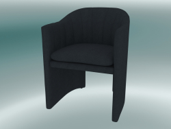 Silla de comedor, mocasín de oficina (SC24, H 79cm, 57x59cm, Velvet 10 Twilight)