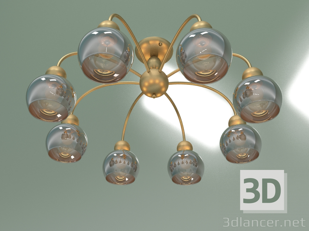 modèle 3D Lustre de plafond 30148-8 (or nacré) - preview