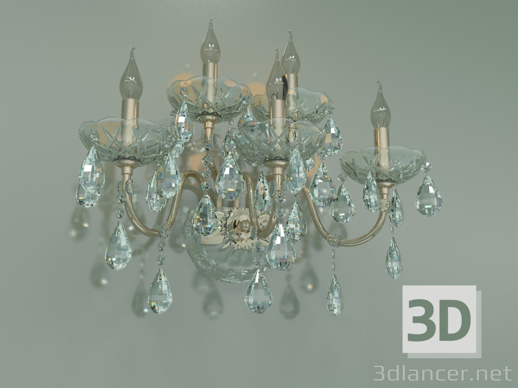 Modelo 3d Arandela 3600-5 (Strotskis de cristal dourado claro) - preview