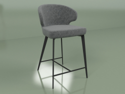 Chaise semi-bar Keen (gris pétrole)