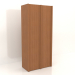 3d model Armario MW 05 madera (1260x667x2818, rojo madera) - vista previa