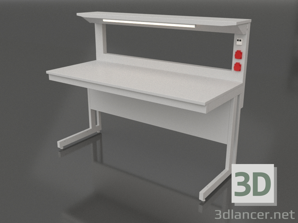 Modelo 3d Mesa de laboratório com prateleira 1500 CM 700 - preview Modelo 3d Mesa de laboratório com prateleira 1500 CM 700 - preview