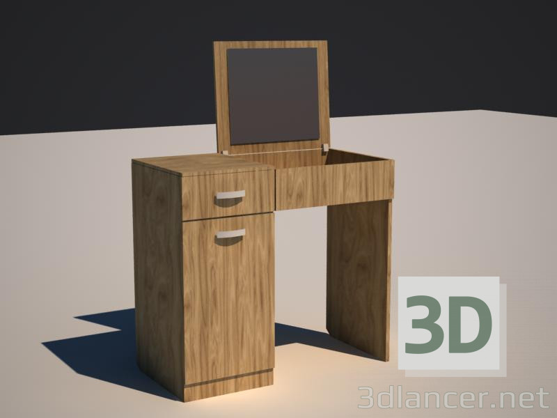 Modelo 3d tabela de limpeza - preview