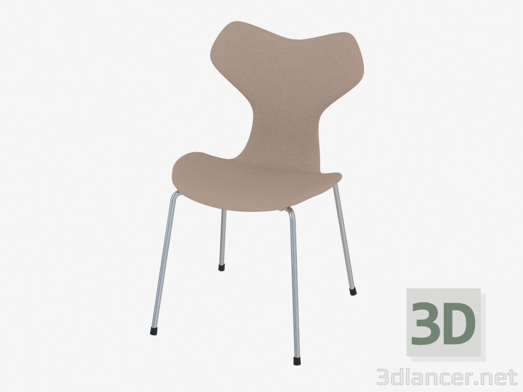 3d model Silla con tapicería de cuero Grand Prix - vista previa