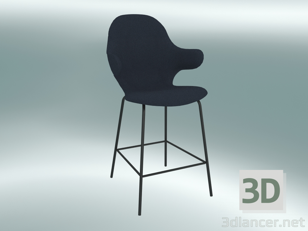 modello 3D Sgabello da bar Catch (JH16, 63x58 H 107cm, Divina - 793) - anteprima