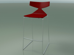 Silla apilable bar 3704 (Rojo, CRO)