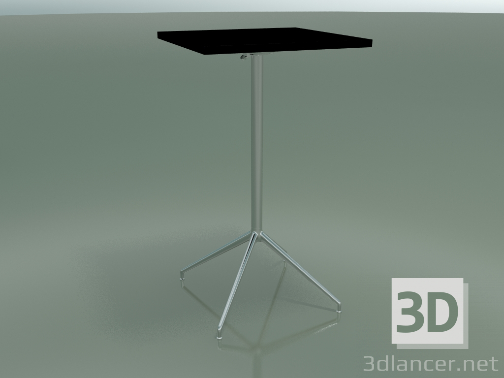 modèle 3D Table carrée 5713, 5730 (H 105 - 59x59 cm, étalée, Noir, LU1) - preview