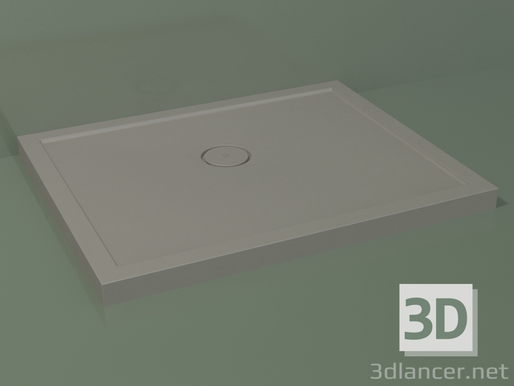 3d model Plato de ducha Medio (30UM0128, Clay C37, 100x80 cm) - vista previa