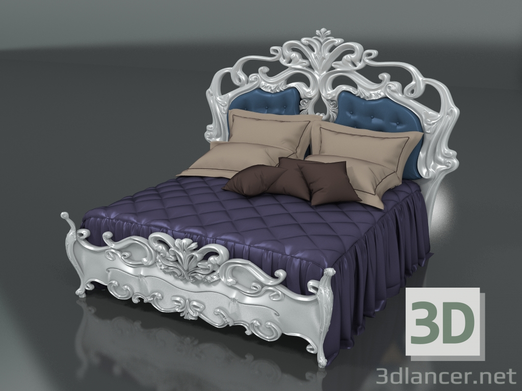 3d model Cama doble (art. 11213) - vista previa