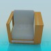 3d model Chair with shelf - preview