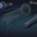 3d Medical syringes model buy - render