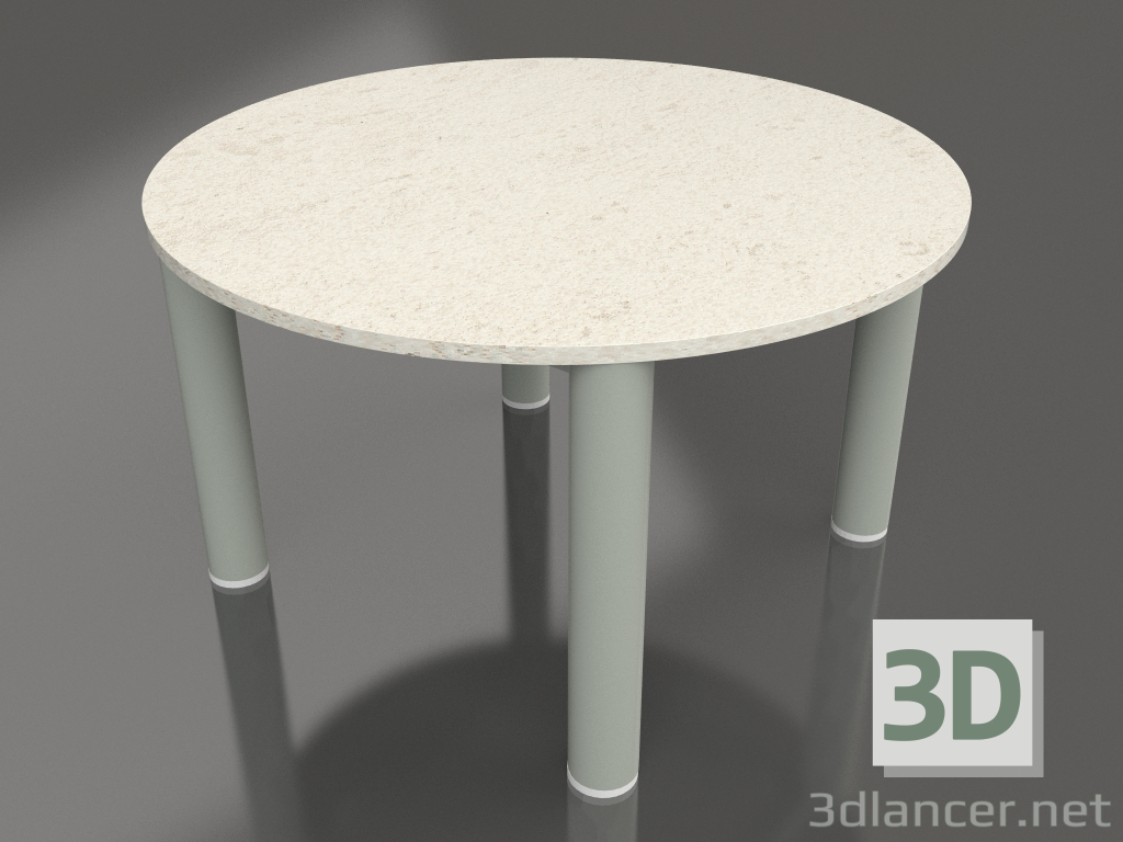 modello 3D Tavolino P 60 (Grigio cemento, DEKTON Danae) - anteprima