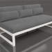 3d model Modular sofa, section 4, high back (Agate gray) - preview