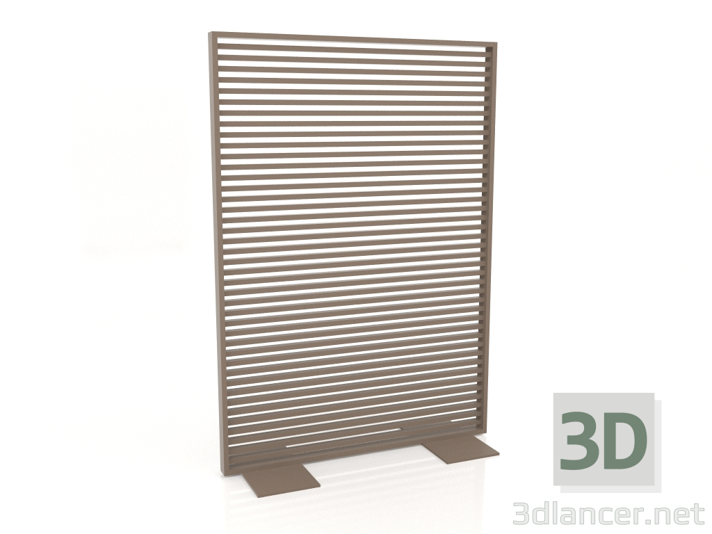 3d model Mampara de aluminio 120x170 (Bronce) - vista previa