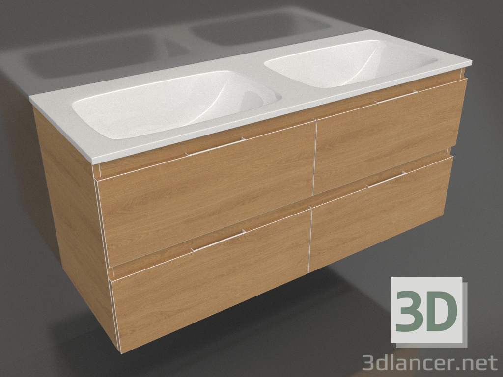 3d model Armario colgante 120 cm (ACC0112DZ) - vista previa