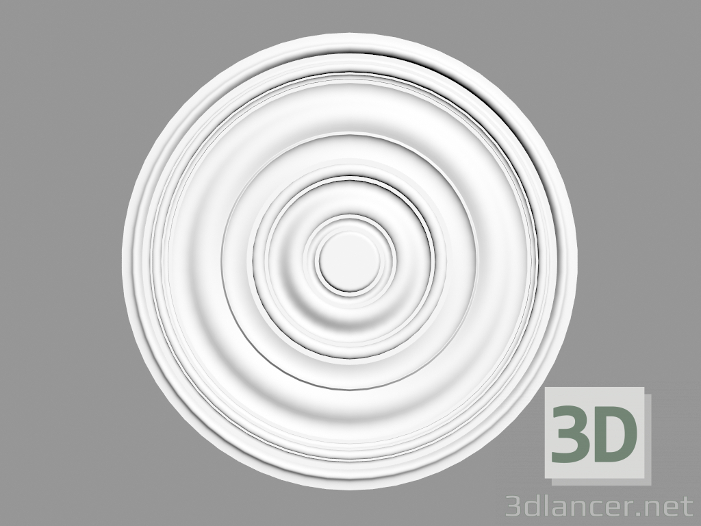 Modelo 3d Tomada de teto R40 (74,5 x 74,5 x 3,1 - Ø 74,5 cm) - preview