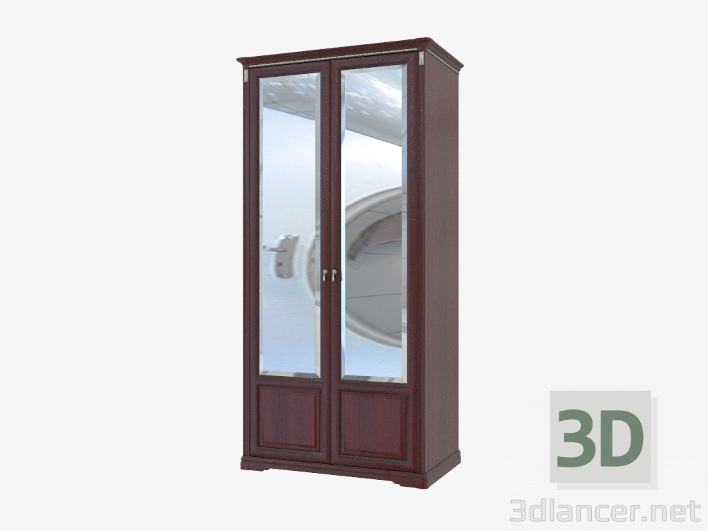 3D modeli 2 kapılı gardırop dolabı (1162х2336х664) - önizleme