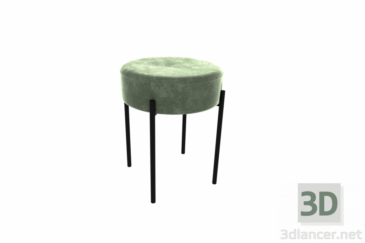 modèle 3D Tabouret 430 bas - preview