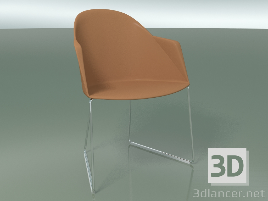 3d model Silla 2226 (en trineo, CRO, polipropileno PC00004) - vista previa