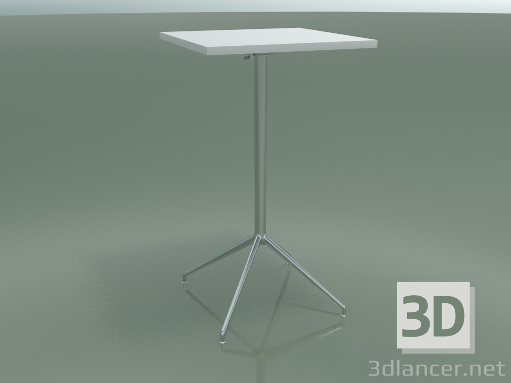 3d модель Стіл квадратний 5713, 5730 (H 105 - 59x59 cm, розкладений, White, LU1) – превью