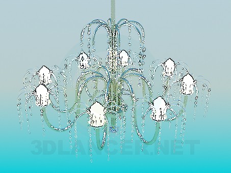 3d model Chandelier with have formed - preview