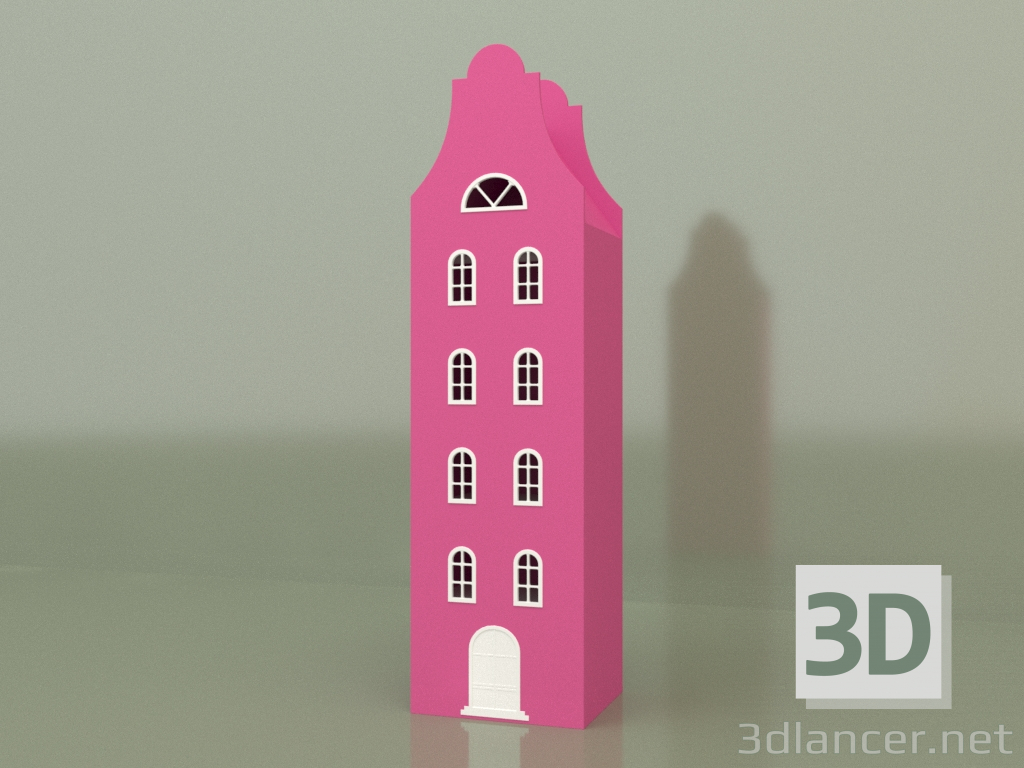 3D Modell Garderoben-Lodge ASH-4XL (Rosa) - Vorschau