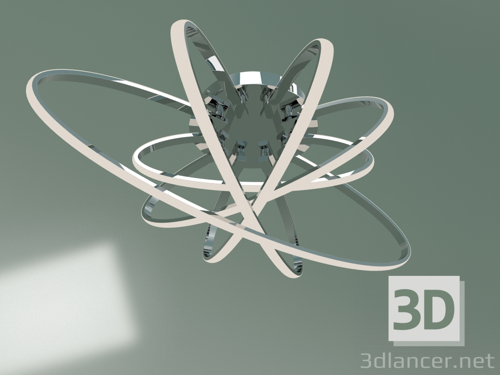 3d model Ceiling LED lamp Evia 90100-5 (chrome) - preview