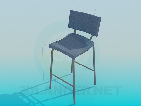 3d model Silla alta - vista previa