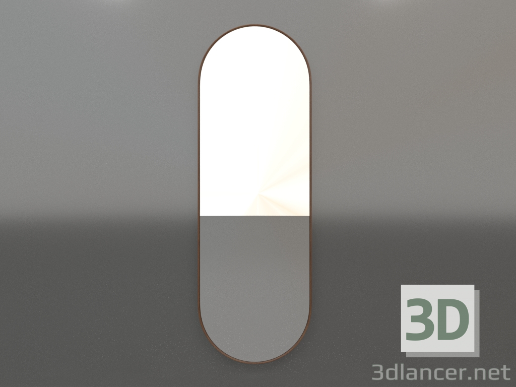 3d model Mirror ZL 14 (604х1800, wood brown light) - preview