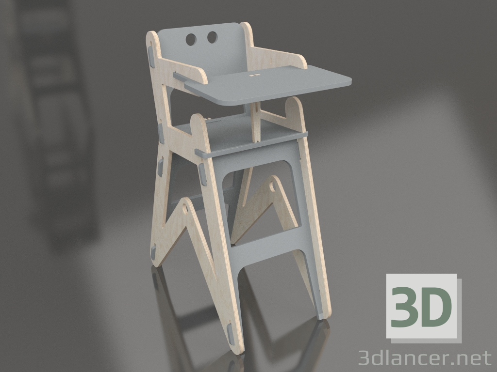 modello 3D Sedia CLIC H (HGC1GR) - anteprima