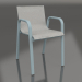 modèle 3D Chaise de salle à manger (bleu gris) - preview