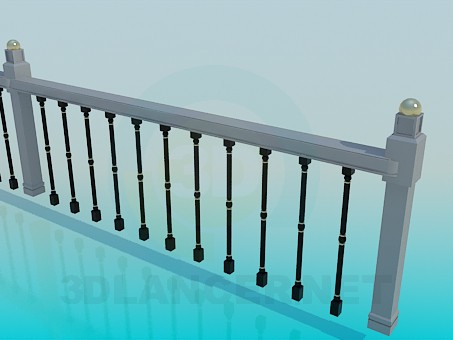 modèle 3D Balustrade - preview