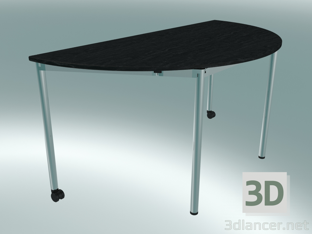 Modelo 3d Mesa semicircular modular (1500x750mm) - preview