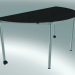 3d model Semicircular table modular (1500x750mm) - preview