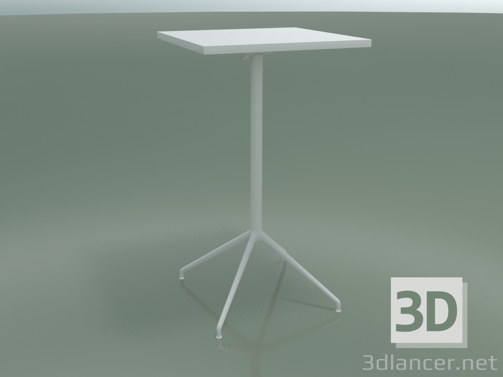 Modelo 3d Mesa quadrada 5713, 5730 (H 105 - 59x59 cm, espalhado, branco, V12) - preview