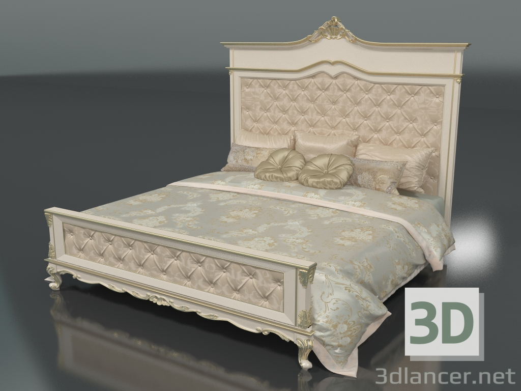 3d model Double bed (art. 12202FC) - preview