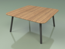 Coffee table 011 (Metal Smoke, Teak)