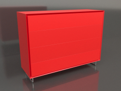 Kommode TM 014 (1200x400x900, Leuchtorange)