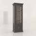 3d model One-door showcase with drawers (Gothic) - preview