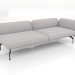 3d model Sofa module 2.5 seats with an armrest on the right - preview