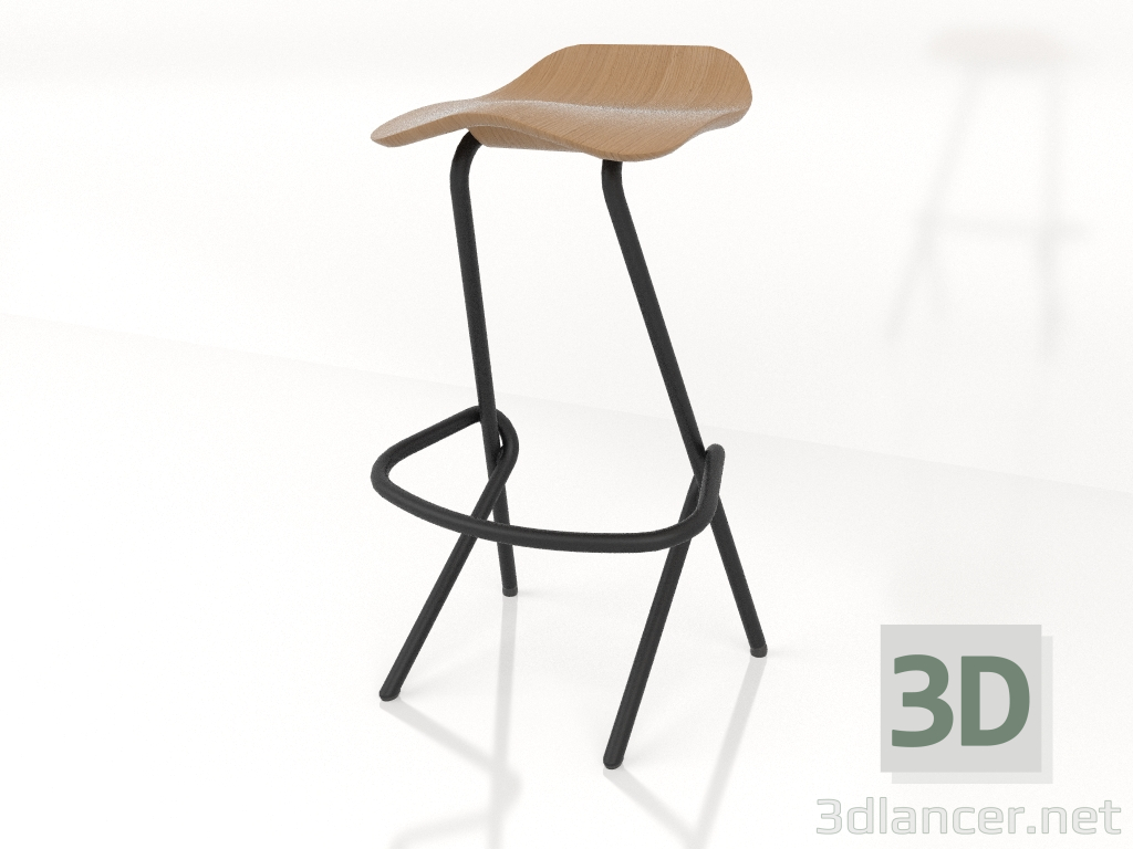 3D modeli Yarı bar taburesi h73 - önizleme