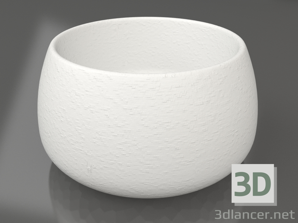 modello 3D Vaso per piante 3 (grigio) - anteprima